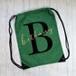 Monogram Drawstring Bag, Personalised Drawstring Bag For Kids Back to School Bag, PE Kit Bag, Monogram Drawstring, Personalised Bag for Kids
